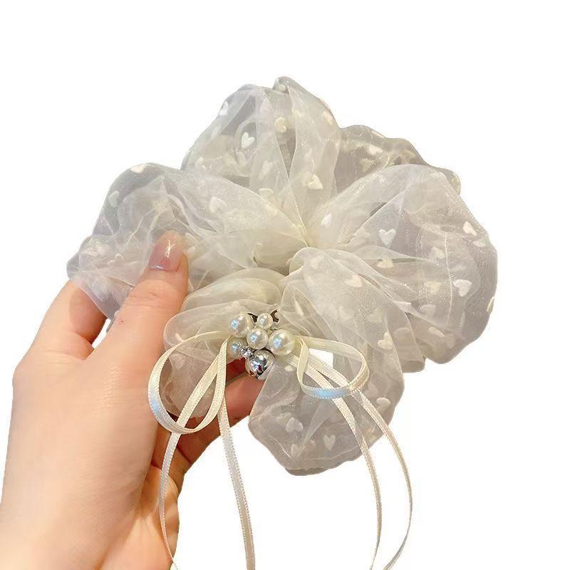 Haarschmuck weißes Netz Damen Accessoires Haarspangen Mädchen Haarbänder für Kinder Mädchenartikel Clip Haare weiblich