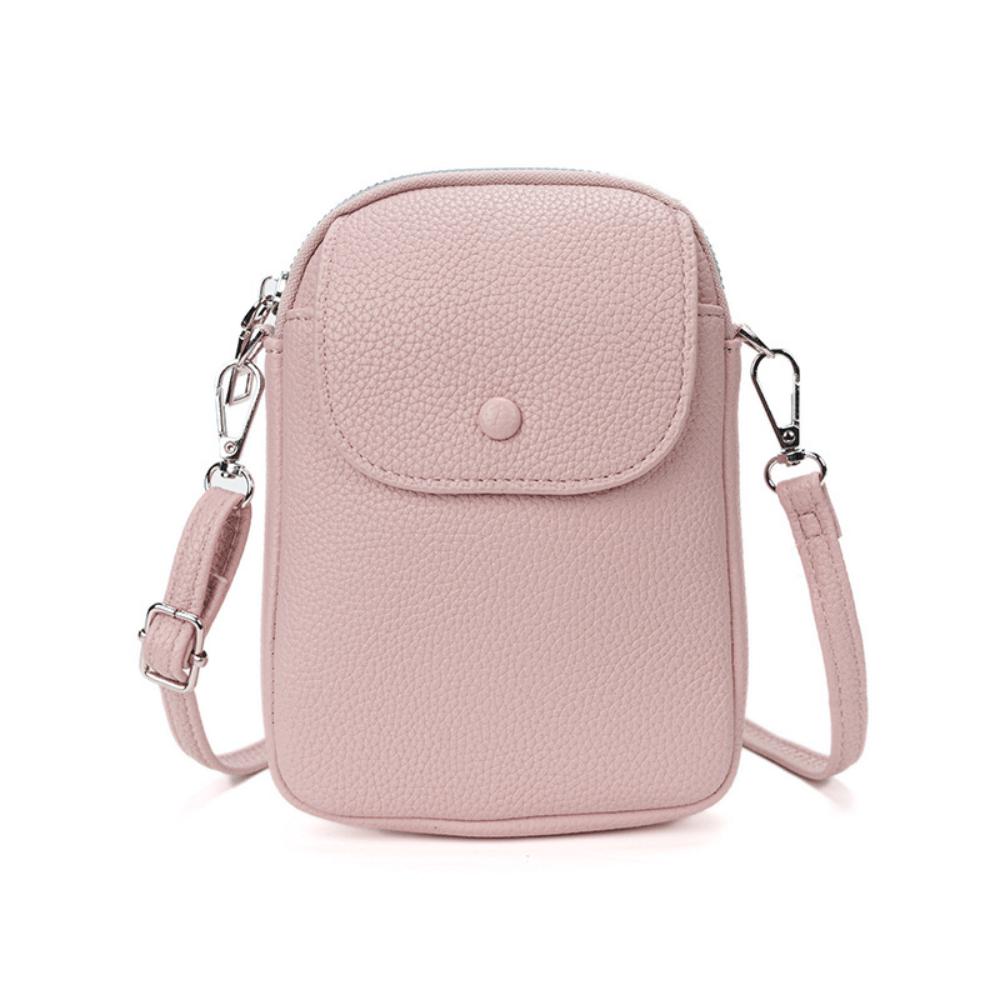 New Women's Bag Mobile Phone Bag Solid Color Bag Cover Versatile Commuter Shoulder Messenger Bag