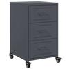 VidaXL Bedside Table Anthracite 36x39x59 Cm Steel 846730