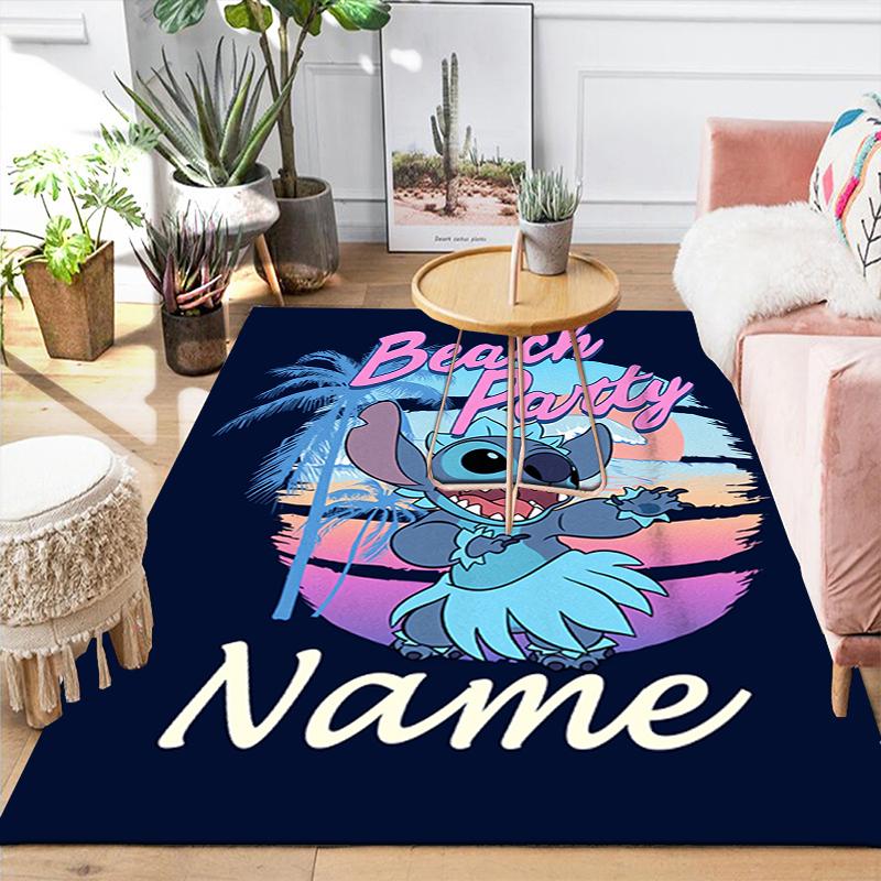 Custom 1Pc Stitch'S Colorful Adventure Rug Office Carpet Indoor Outdoor Entrance Doormat Nonslip Soft And Comfortable Living Room D916305