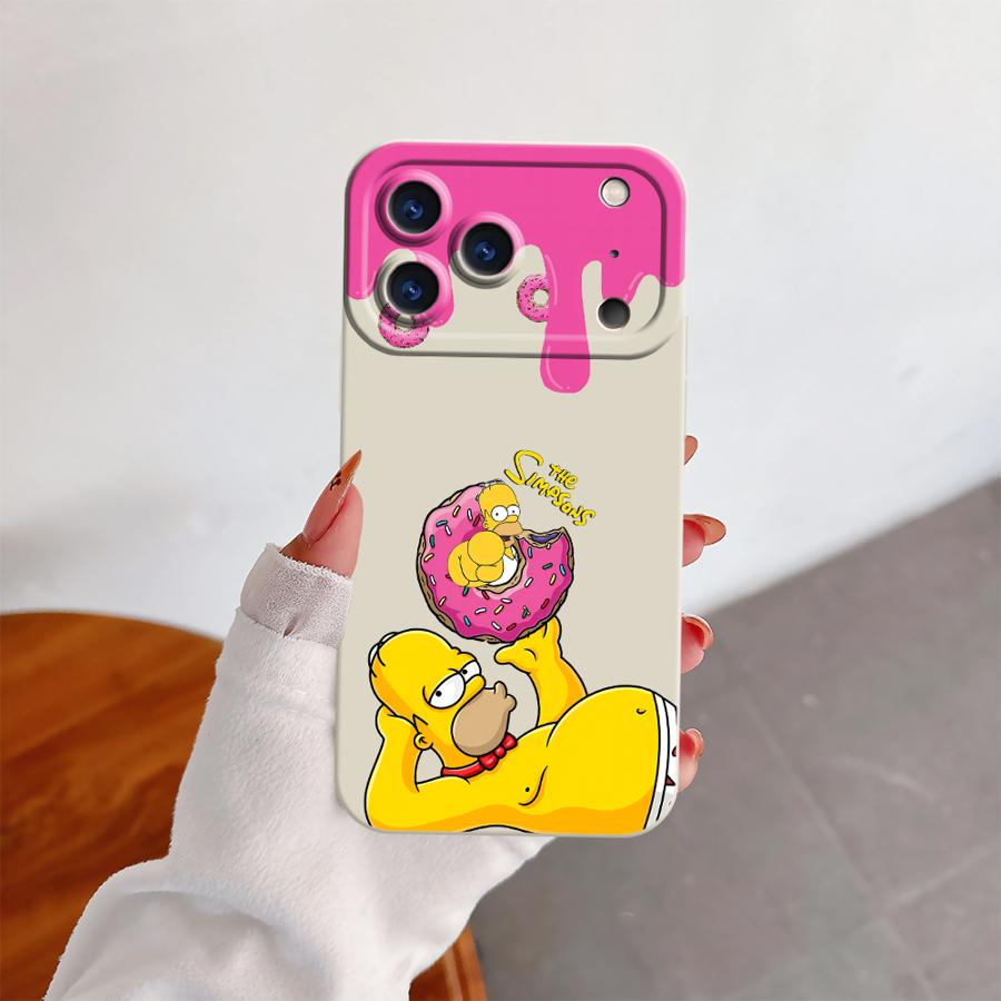 The Simpsons Cartoon TPU Phone Cover Case for Apple iPhone 17 Pro Max 13 12 Plus 16 15 Pro 11 Air 14