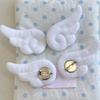 8/2pcs Ins Double-sided Angel Wing Broochs High-value Hair Clips DIY Plush Wings White Blue DIY Material
