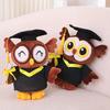 Graduation Owl Bear Doll Cute Plush Class of 2025 Gift for Her