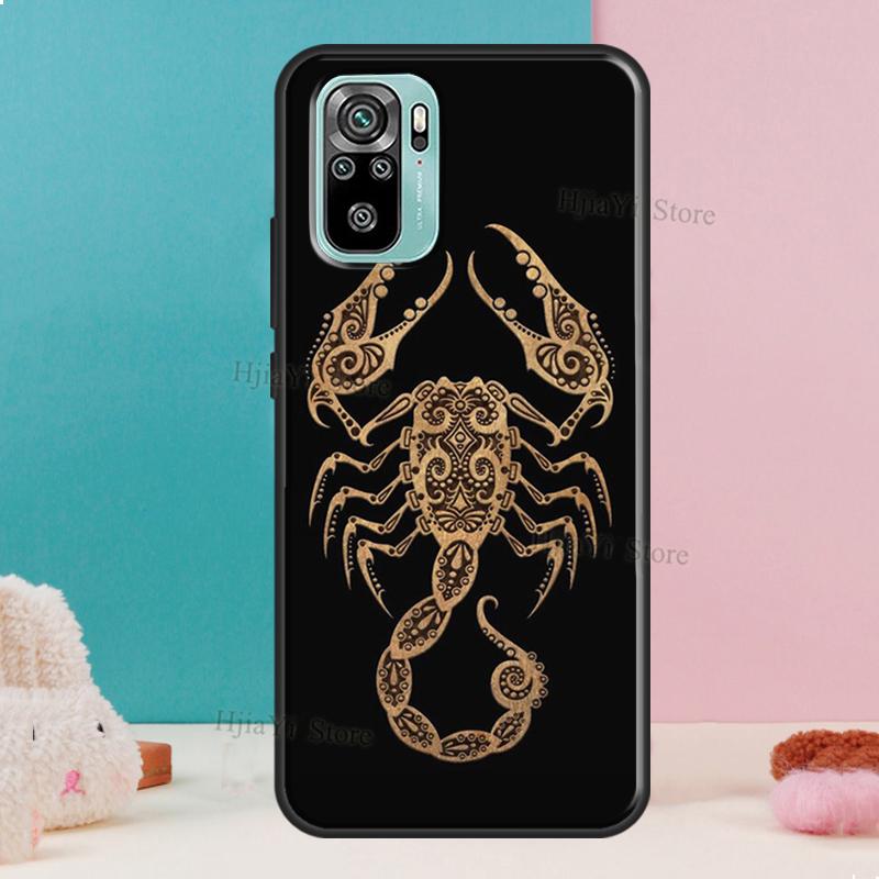 Scorpion For Xiaomi Redmi Note 11 Pro 11S 10S 9S Note 8 9 10 Pro Phone Case For Redmi 10 9 9T 9C 9A