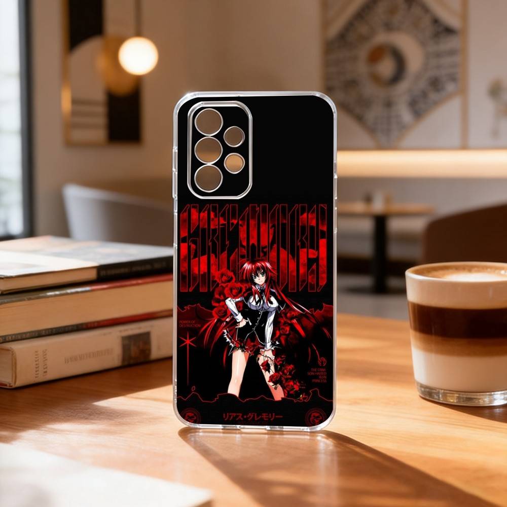 High School DxD R-Rias Gremory Phone Case For Samsung S25,S24,S21,S22,S23,S30,Ultra,S20,Plus,Fe Transparent Cover