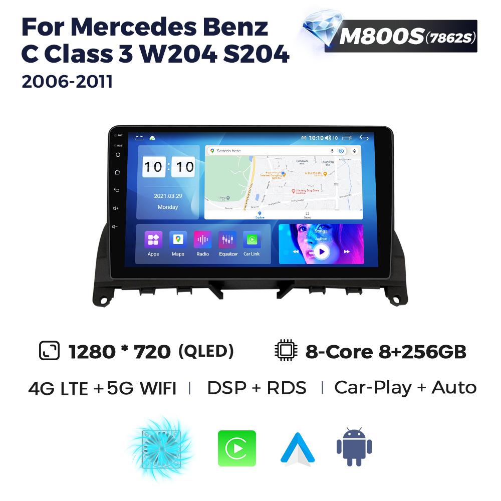 NaviFly For Mercedes Benz C-Class 3 C220 C180 W204 S204 2006-2011 Android Car Player Radio Multimedia Touch Screen Video Stereo