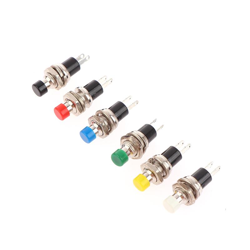 10Pcs Pbs-110 7Mm Momentary Push Button Switch Press The Reset Switch Momentary On Off Push Button Micro Switches