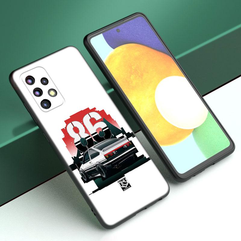 Initial D AE86 Phone Case For Samsung A13 A22 A24 A32 4G A23 A25 A34 A35 A52S A53 A54 A55 A73 5G A12 A14 A15 A31 A33 A50 A51 A72