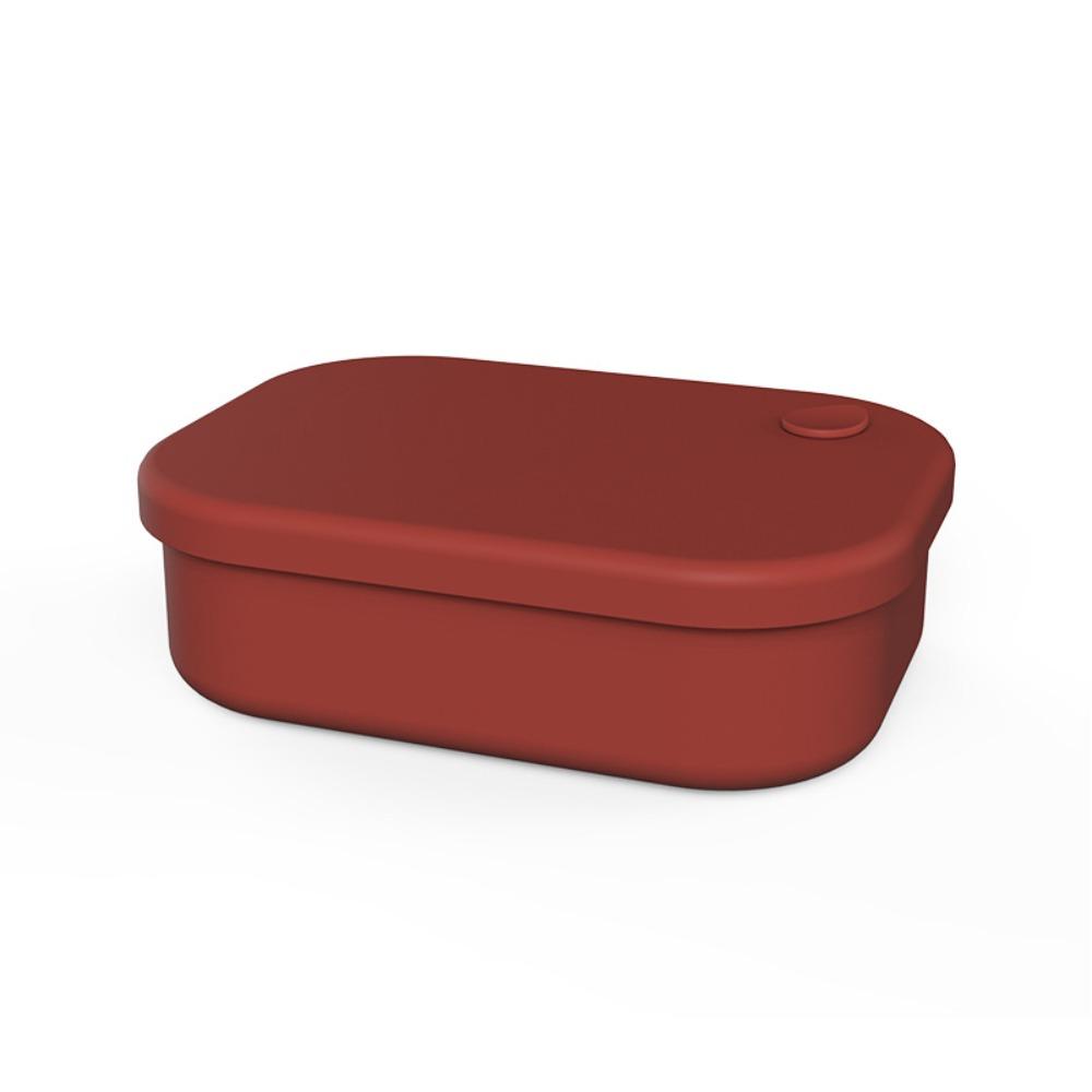 BPA-free Silicone Lunch Box 4 Compartments Food Storage Container Microwave Safe Lunch Box  Picnics