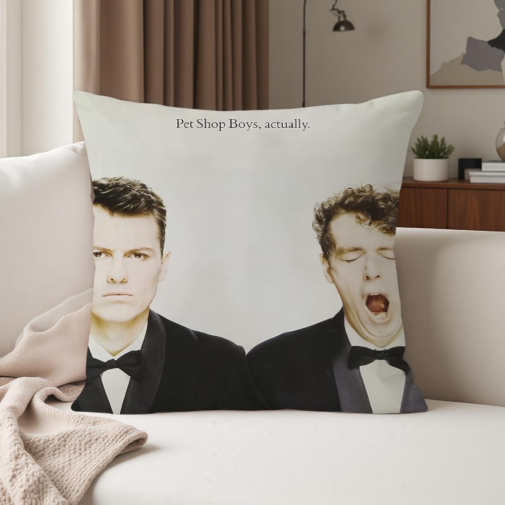 Band P-pet Shop B-boys Pillow Case Suitable For Bedrooms Living Rooms Cars Home Decoration