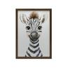 Plakat Wesoła Zebra Plakat Wesoła Zebra, 30X40 Cm, Rama Aluminiowa Czarna, Papier Matowy 230 Gsm