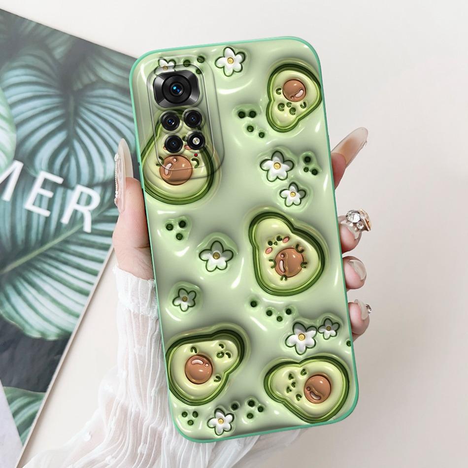 For Xiaomi Redmi Note 11 11s 4G Case Redmi Note 11 Pro 4G Global Cute Panda Rabbit Cartoon Soft Silicone Lens Protective Bumper