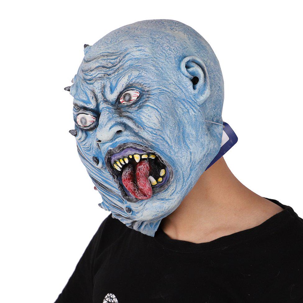 Smiffy/'s Decaying Blue Zombie Rubber Mask Smiffys Fancy Dress Adult
