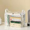 Transparent Book Storage Bag – Foldable Waterproof Dustproof Document Organizer for Newspapers/Magazines