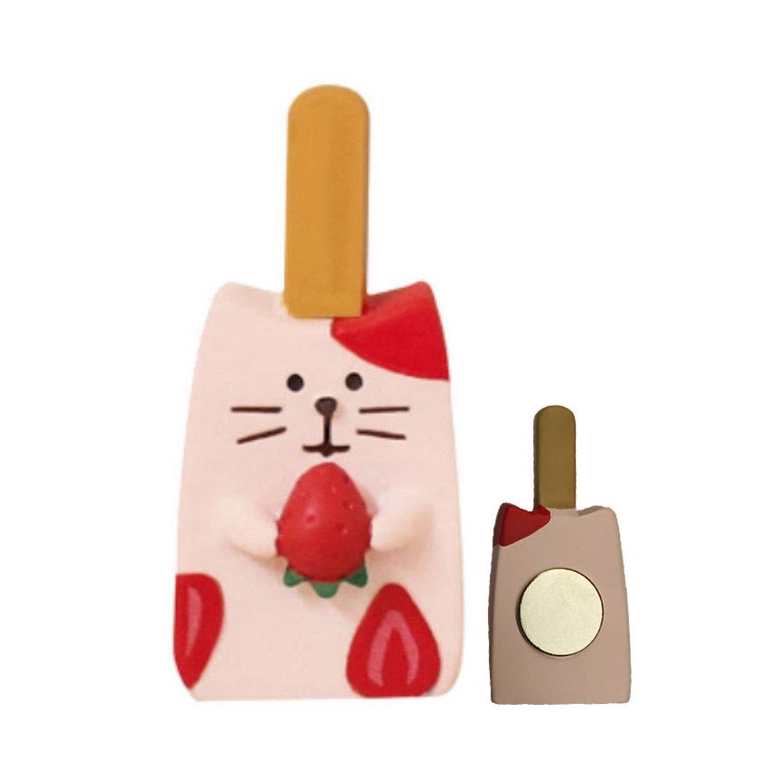 Japanese Cat Magnet: Cute Resin Sticker & Message Clip Toy for Refrigerator Decor