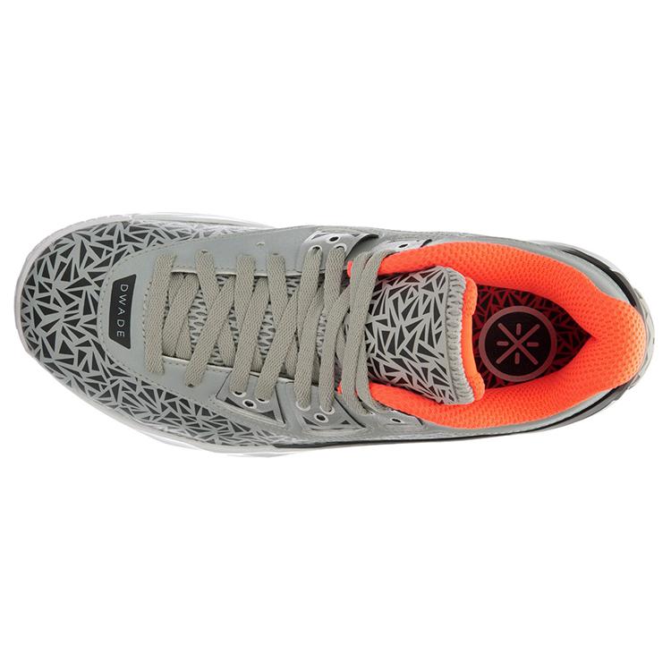 Li Ning WOW 4 Basketball Shoes Unisex Mid top Gray/Black ABAL037-34
