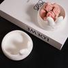 Rabbit Egg Tray Mold Bunny Rabbit Plaster Mold Bunny Candle Holder Mold Cute For Egg Holding Candle Making Gifts