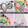 Cute Rainbow Vegan Food Doormat Mat Anti-Slip Plant Based Diet Kitchen Bath Balcony Rug Carpet 40*60cm