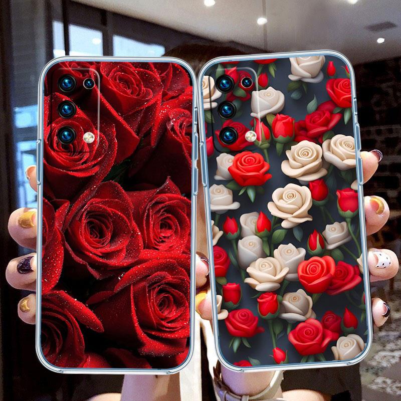 IK13 Beautiful Roses Flower Case for Motorola E13 E15 E20 E22 E22I E22S E30 E32 E40 E7 E7I G Plus Power Play Stylus G22 G14