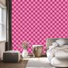 Pink Plaid Wallpaper, Purple and Powder Pink for Living Room and Bedroom 50x1000