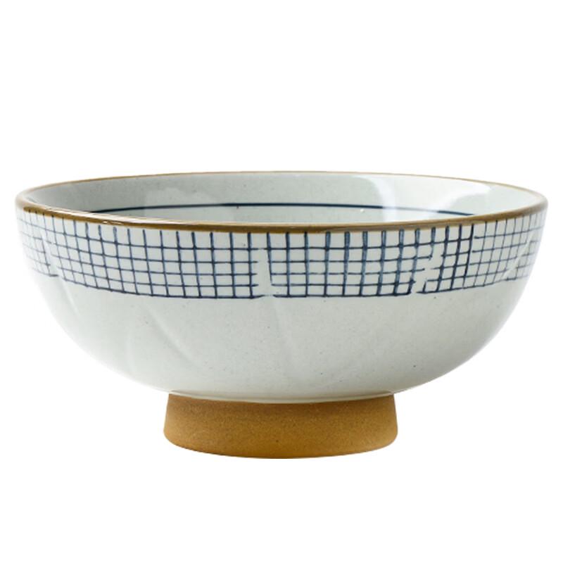 ZISIZ Hand-Painted Japanese Ceramic Soup Noodle Bowl