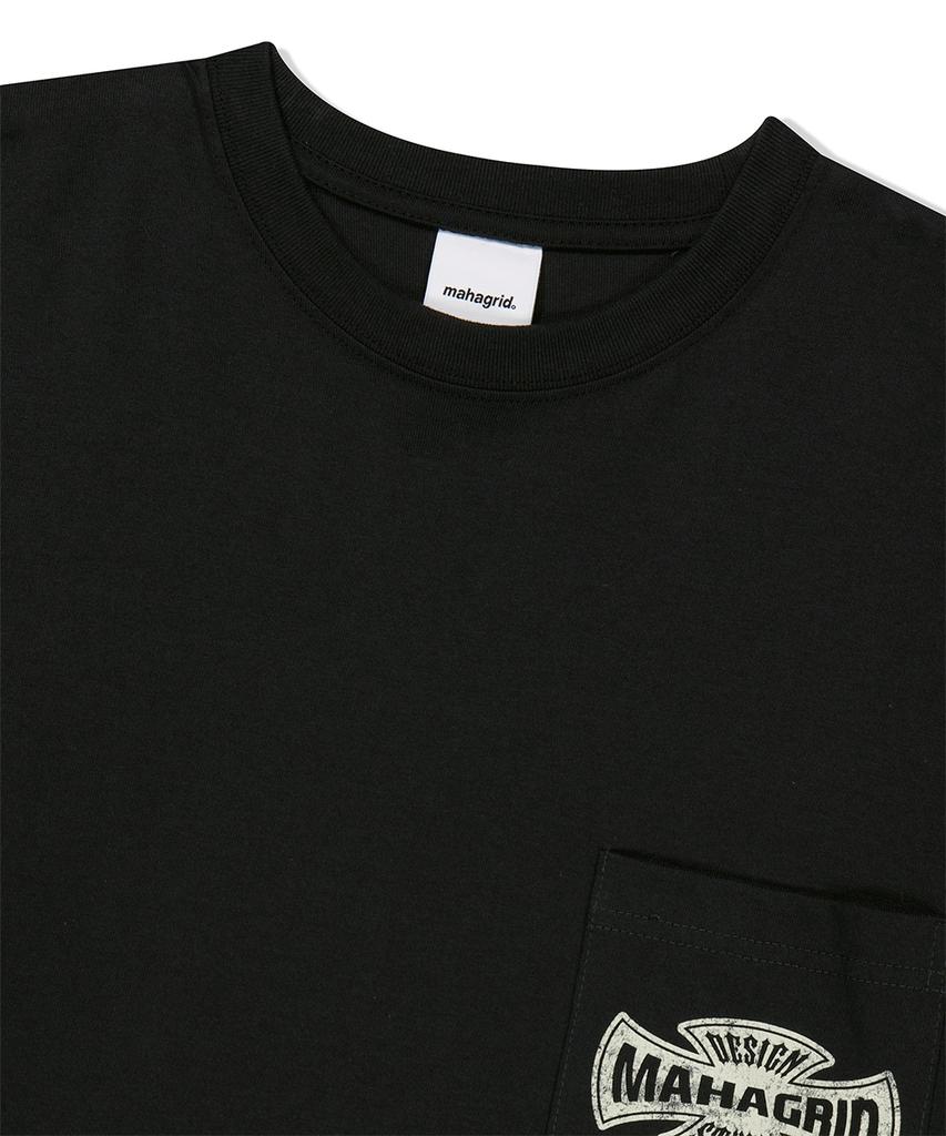 MAHAGRID Cross Logo Thermal Ls Tee Charcoal(Mg2Ffmt571A)