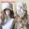 Summer Starry Geometric Headscarf Cap With Wide Brim For Women