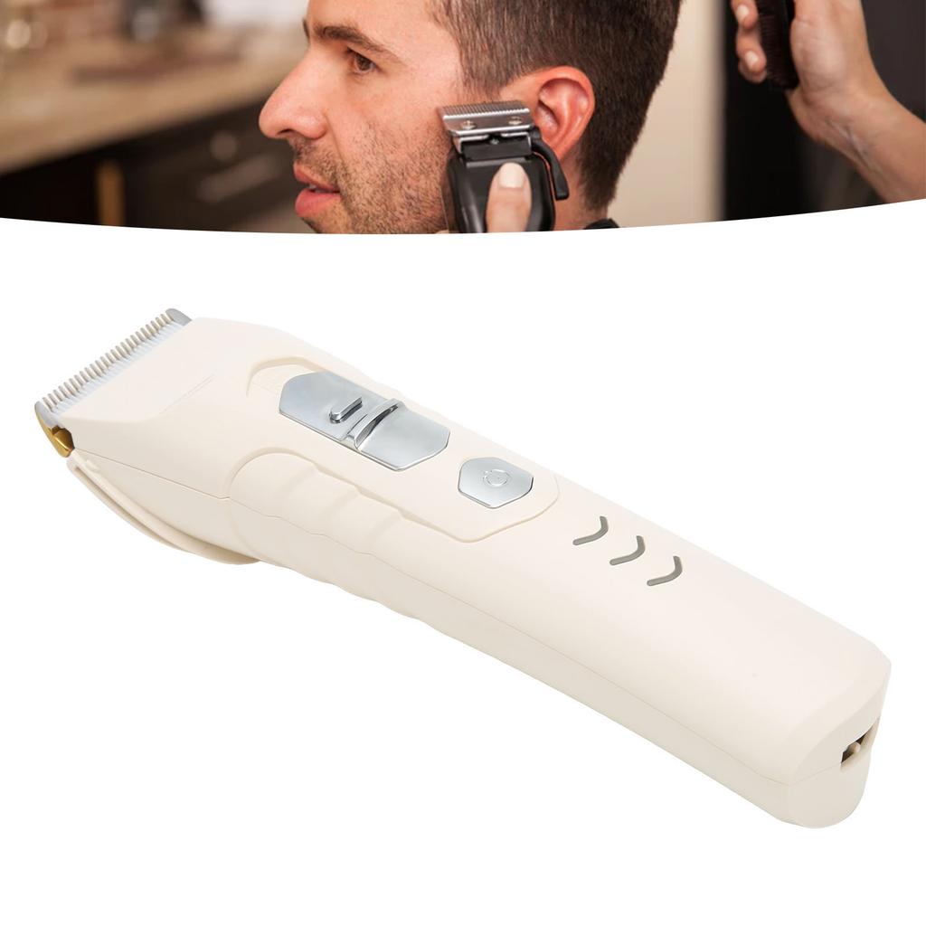 Electric Hair Trimmer Stainless Steel Low Noise Vibration Hair Clippers Cutter Machine for Home Salon