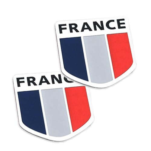 

[Набор из 2 штук] Наклейки с французским флагом для Peugeot, Renault, Citroen, DS Auto, Alpine, Рекомендуется для французских автомобилей, Триколор, Наклейка, Декаль, Эмблема, Ал