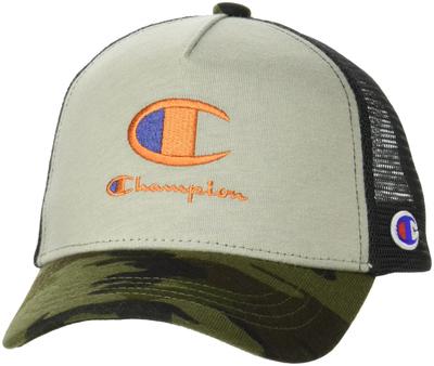 Kids Mesh Cap Khaki X Camouflage Free Size [Champion] 141-0141 53~55cm