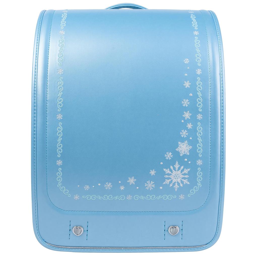 Margela Hellblaue Schultasche für die Schule Leichtgewichtige Premium Kunstleder und Perle Schneeprinzessin Frozen Krone Verkäufer Transparente Buchtaschenhülle
