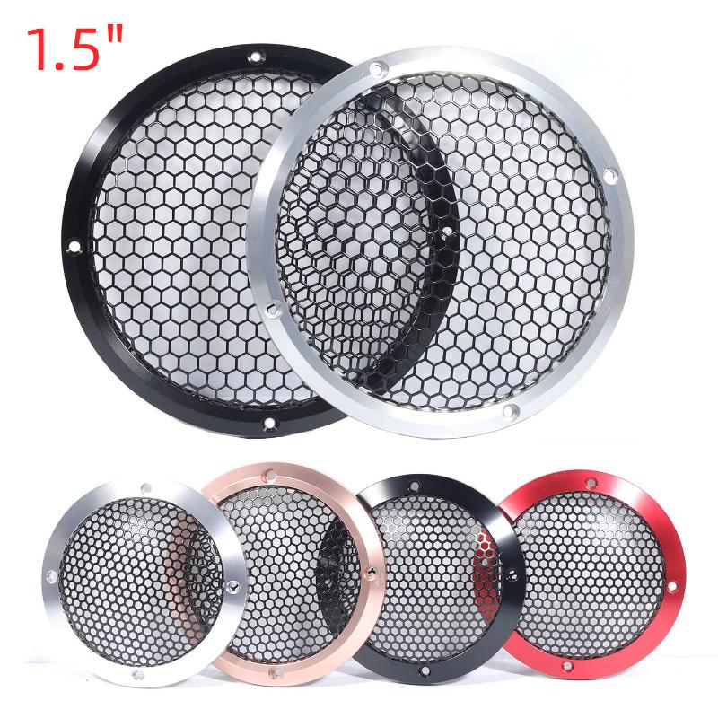 1.5 Inch Hifi Car Tweeter Protective Grill Mesh Lightweight Aluminum Treble Head Speaker Cover for Car Refit