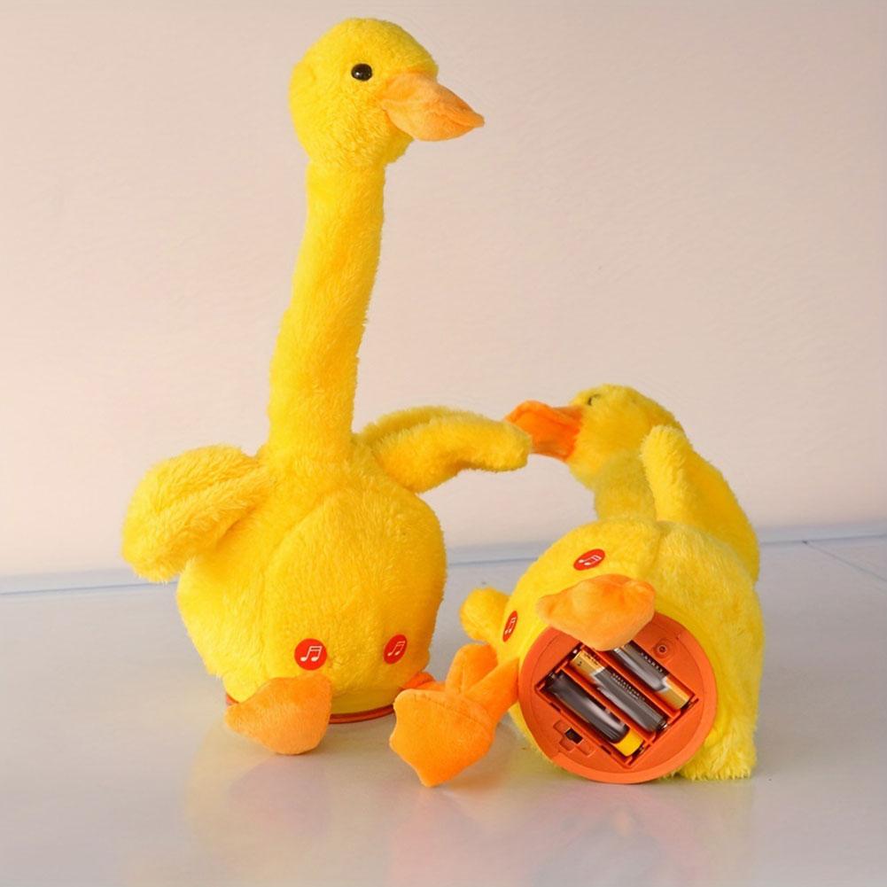 NEW Cute Repeating Talking Duck Children's Plush Toy Educational Fun Gift Twisting Imitation Talking Dancing Music Recording Toy