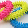 Tpr Rubber Thorn Ring Circle Bite-resistant Tooth Cleaning Molar Toys For Cats Dogs (random Colors)