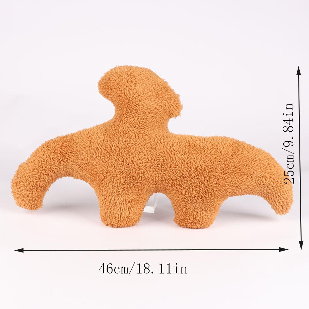 Nugget Pillow Dino Chicken Nugget Plush Pillow Cartoon Dinosaur Plush Pillow Stuffed Animal Plush For Kids Baby Gifts 47cm