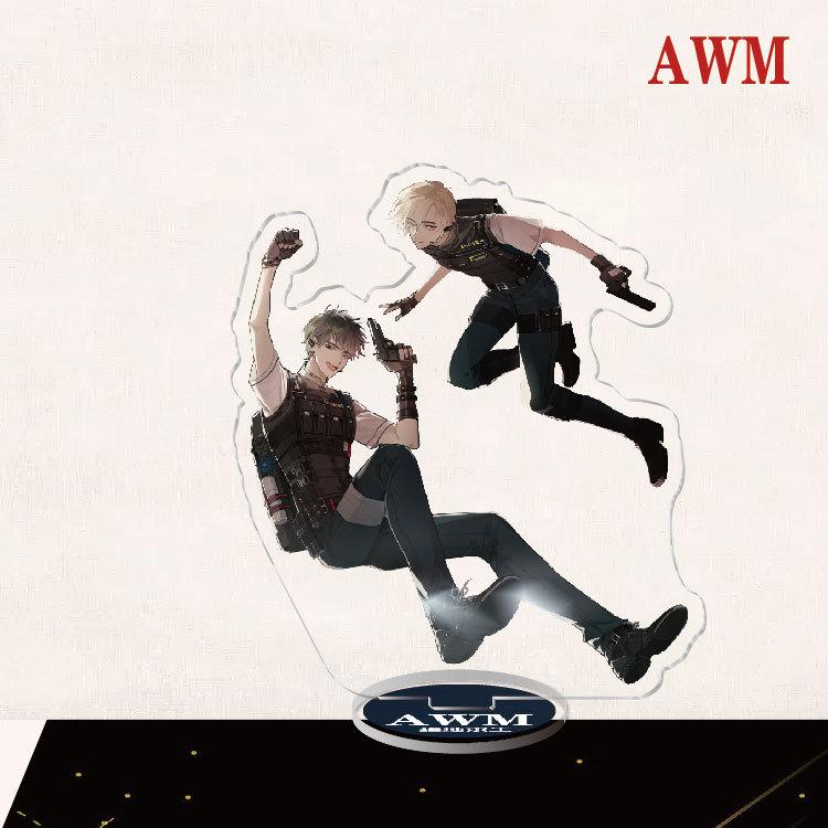 Game Anime Acrylic Cosplay Character Stand Acrylic Figure Stand Model Painted Desk Decor Ornament Gift