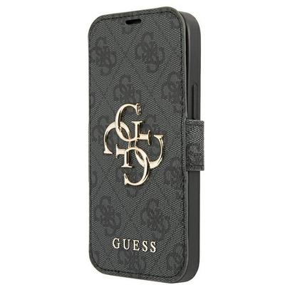 Flip Case for iPhone 13 Pro Max Guess Large Logo Grey