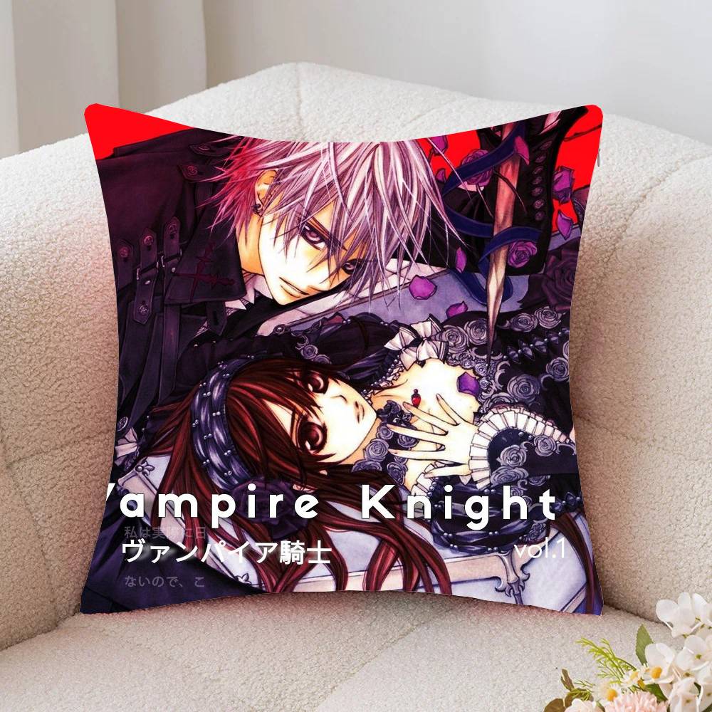 Anime Vampire Knight Pillow Case Fashion Square Pillowcase Bedroom Sofa Room Ins Decoration Leisure