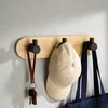 Bamboos And Stainless Steel Hook For Hanging Towels Clothes Decorative Coat Rack Wall Mounted Key Organizer