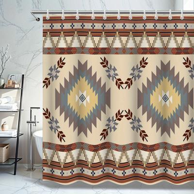 Aztec Tribal Shower Curtain - Anti-Mold, Waterproof Bathroom Decor, Unique Gift, Stylish Design, Durable