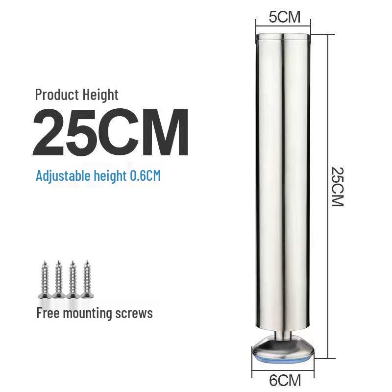 Adjustable Stainless Steel Furniture Legs for Tables, Cabinets, and Sofas