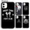 Krajews Muay Thai Kickboxing Fight Phone Case Cover For iPhone 17 Air 16 15 14 Plus 11 12 13 Pro Max Coque Shell Fundas