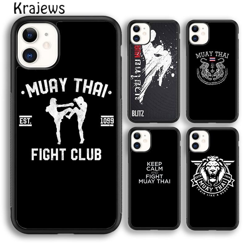 Krajews Muay Thai Kickboxen Kampf Handyhülle Cover Für iPhone 17 Air 16 15 14 plus 11 12 13 pro max Hülle Shell Fundas
