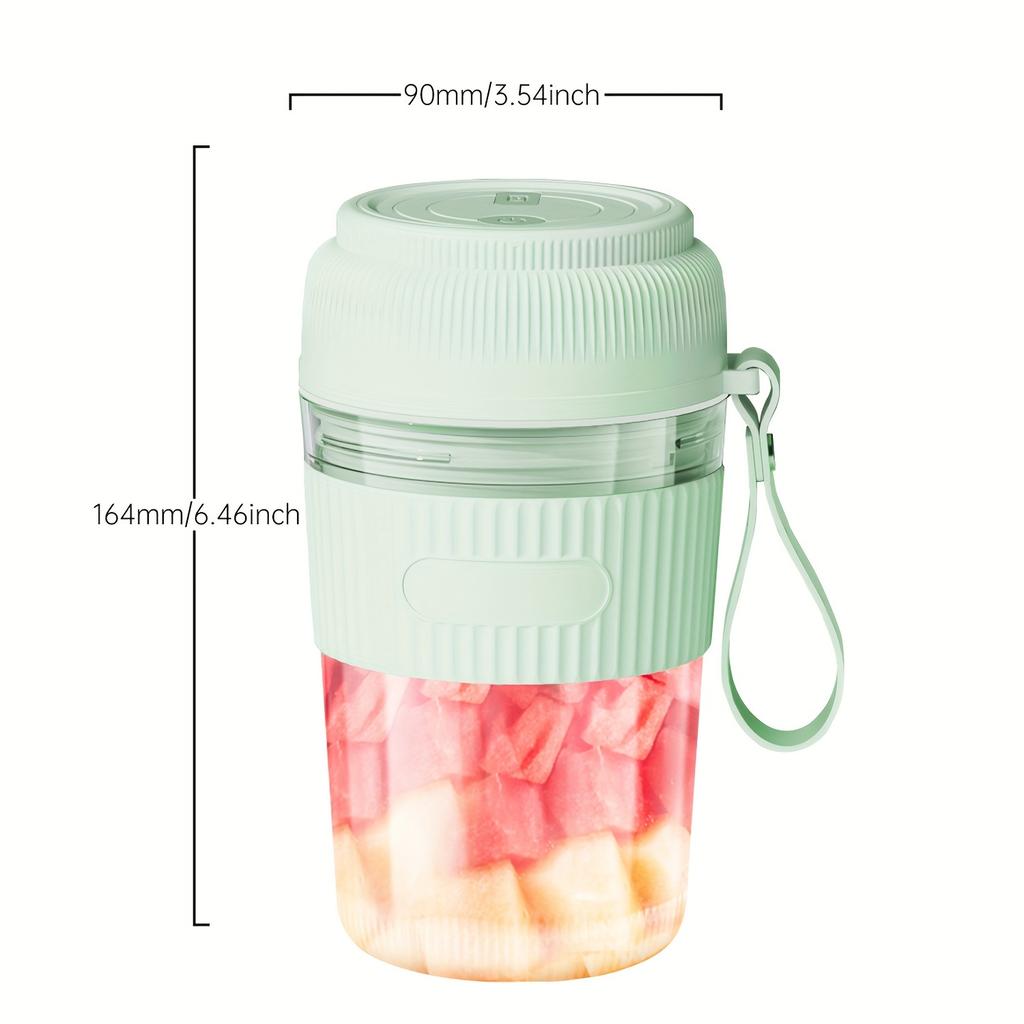 Bezprzewodowy przenośny blender, 10-ostrzowy mini blender do soków z ładowaniem USB do koktajli owocowych, mini kubki do soków warzywnych