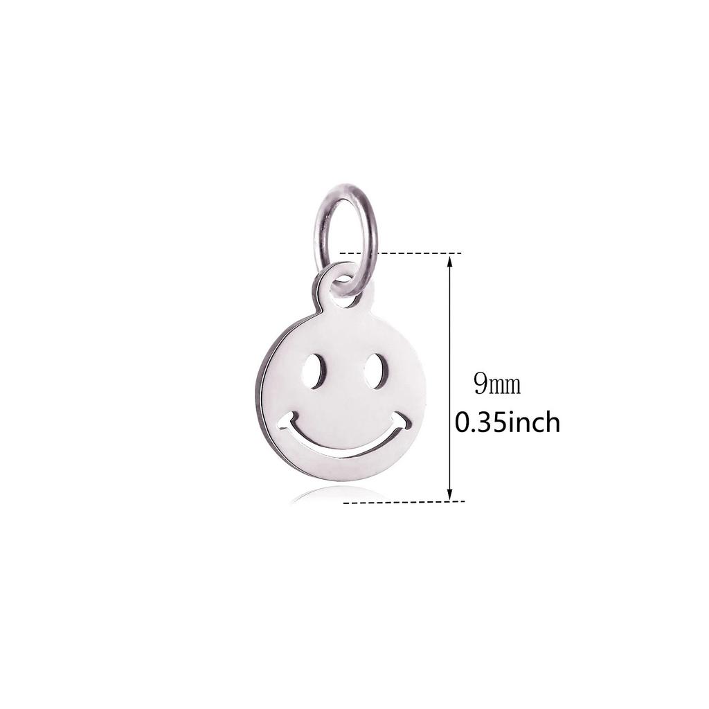 1pc Mini Star Moon Charms For Making Necklace Bracelet Pendants Findings stainless steel Flower Love Charm DIY Handmade Jewelry