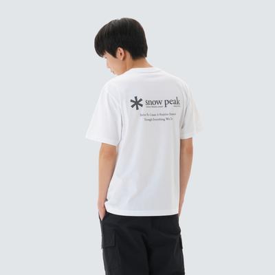 SNOWPEAK Cotton Lettering Short Sleeve T-shirt White (S26MMFTS62)