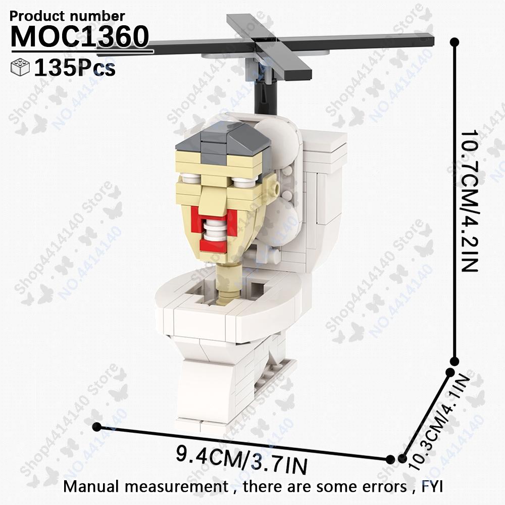 

MOOXI Аниме Серия Фигурки Скибиди Туалет Оператор Битва Робот Строительные Блоки Модель MOC Кирпичики Сделай Сам Монтессори Игрушки Детские Подарки