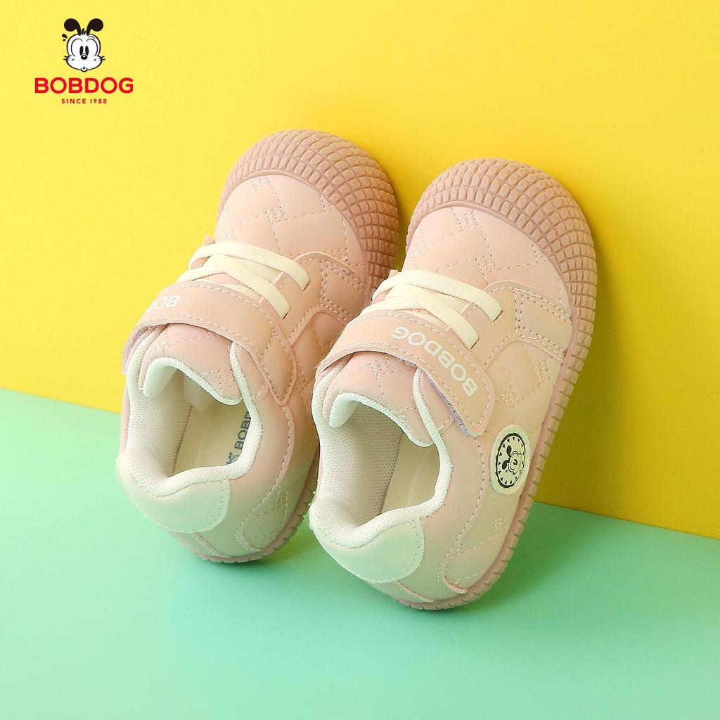 Babu Dou 2026 Frühjahr Leder Kinderschuhe: Weiche Kleinkinderschuhe für Mädchen & rutschfeste Funktions-Babyschuhe für Jungen.