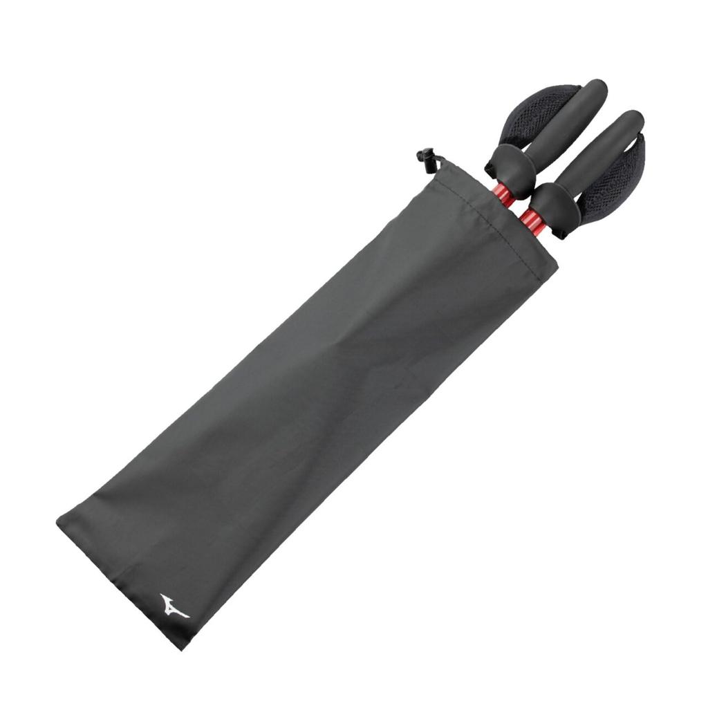 MIZUNO Nordic Walk Folding Walking Poles SH, Set of 2, Unisex, Red, C3JTPC30