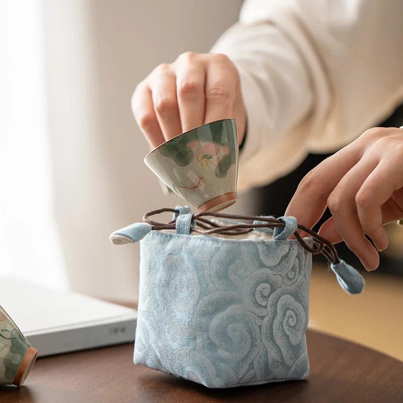 Chinese Style Ge Kiln Master Cup Handmade Ceramic Tea Cup Single Cup Tea Tasting Cup Kung Fu Tea Set Teacup